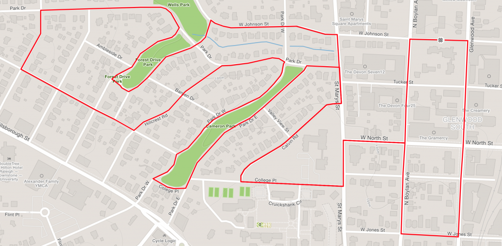 St. Paddy's 4 Miler route