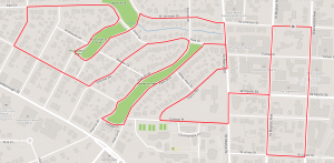 St. Paddy's 4 Miler route